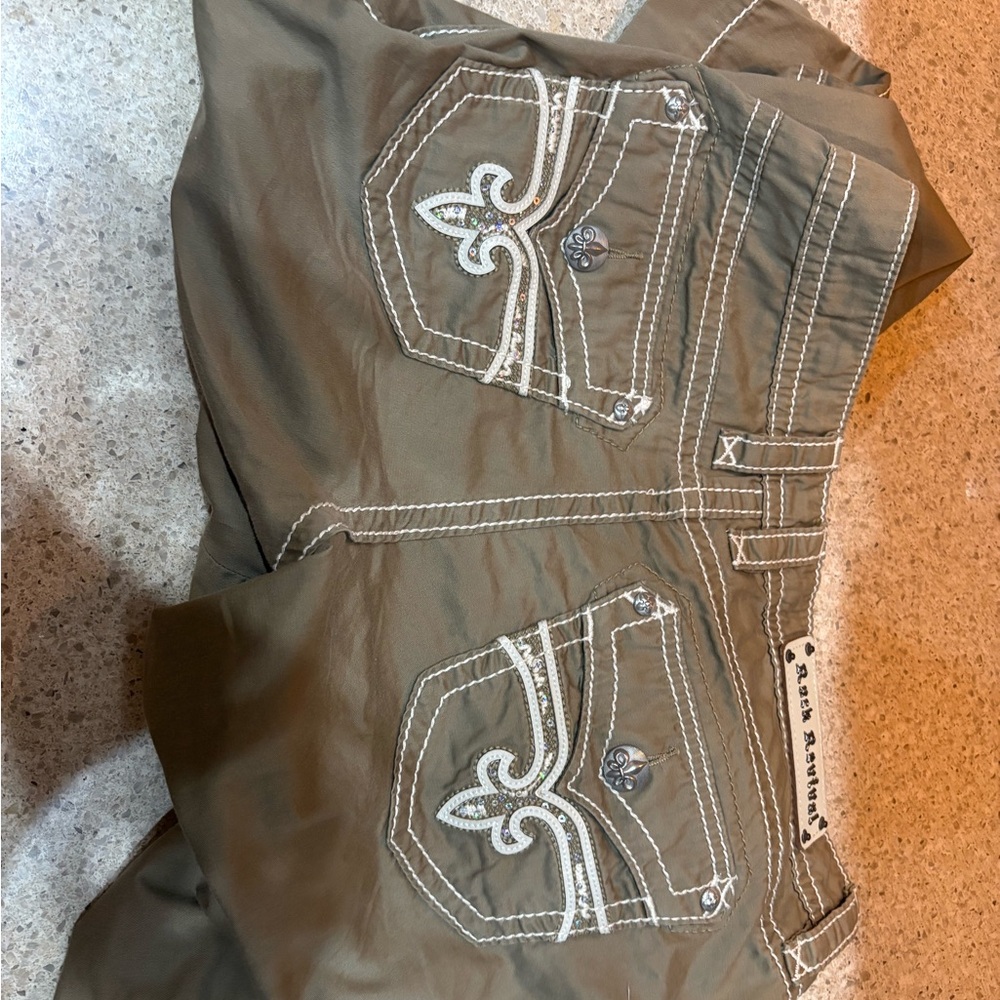 Rock Revival Brown Straight Leg Jeans
